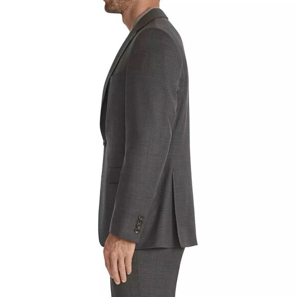 NWOT Jack Victor Esprit CT Micro Pattern Super 100’s Wool Jacket in Gray sz 38R - Picture 2 of 13
